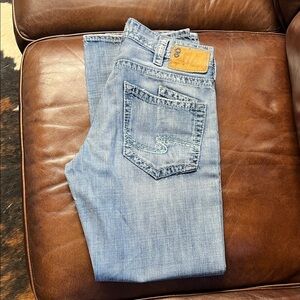 Silver Jeans Men's Light Blue Straight Jeans